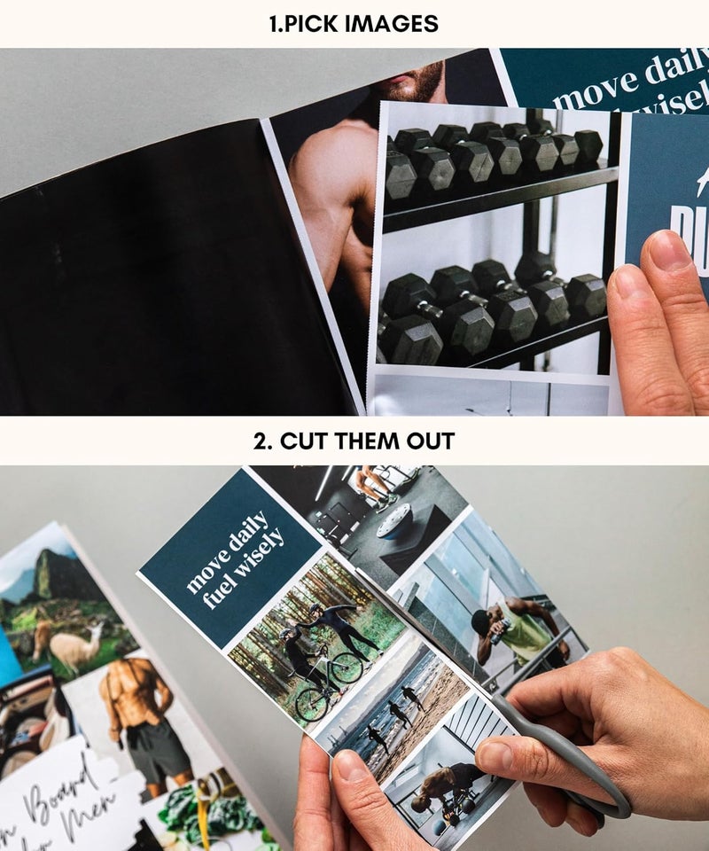 Lamare Vision Board Book for Men - 1000+ Vision Board Images & Quotes, Vision Board Supplies, Vision Board Kit, Collage Book for Manifestation - Image 3